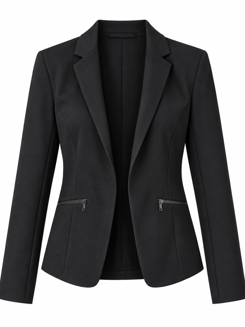 Athleta size 0 XS black nylon thick athletic sporty office casual blazer jacket
